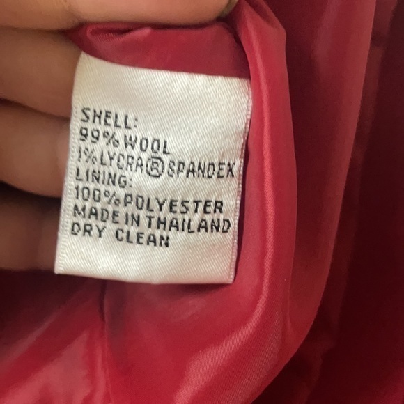 Talbots red wool blazer - Picture 6 of 6